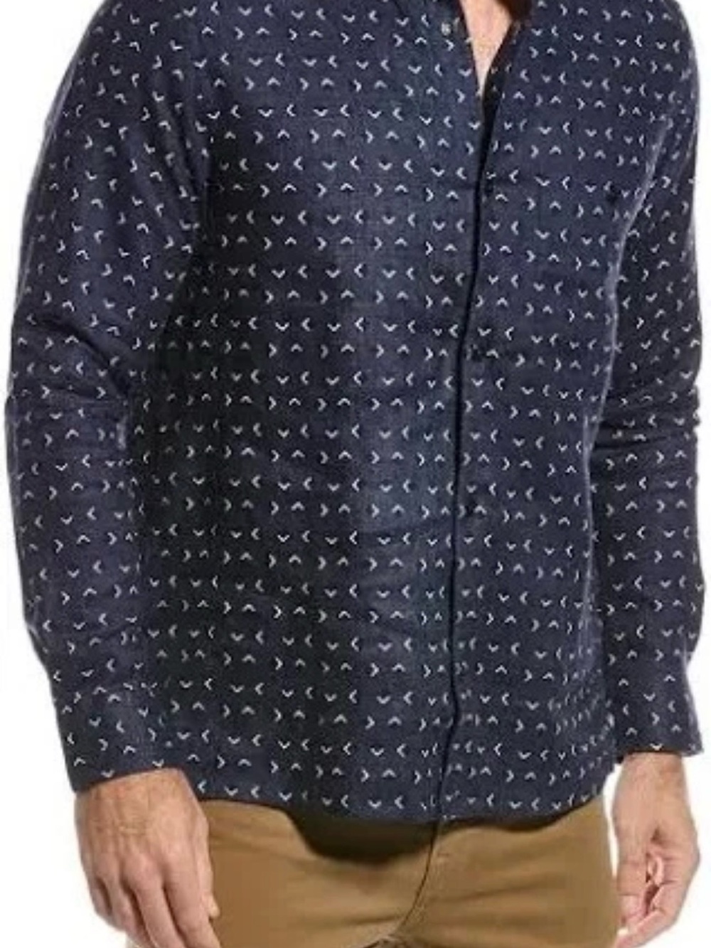 Ted Baker Navy Shirt with print NWT Size 5 / XL